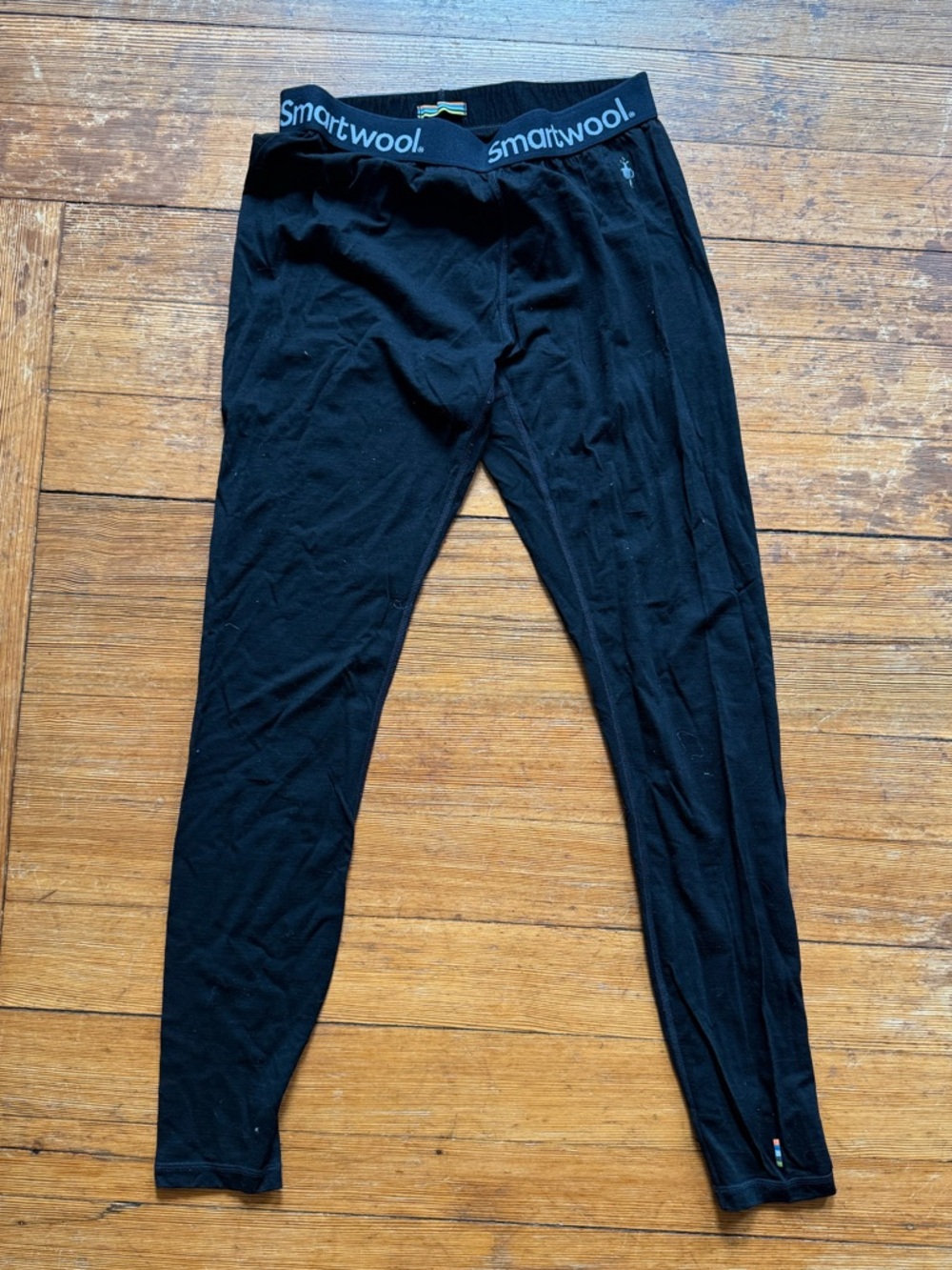 Smartwool Black Merino Blend Base Layer Leggings